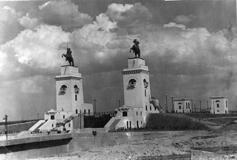 Шлюз №15. Лето 1952 года. Фотография из фондов Волгодонского эколого-исторического музея